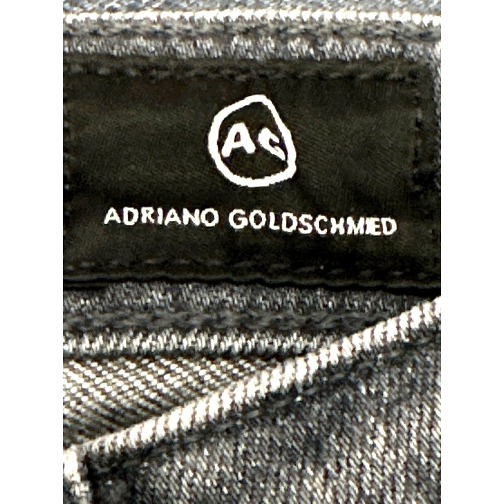 AG Adriano Goldschmied The Prima Ankle Cigarette Jeans Black Denim Frayed Hem 23 - Picture 8 of 16
